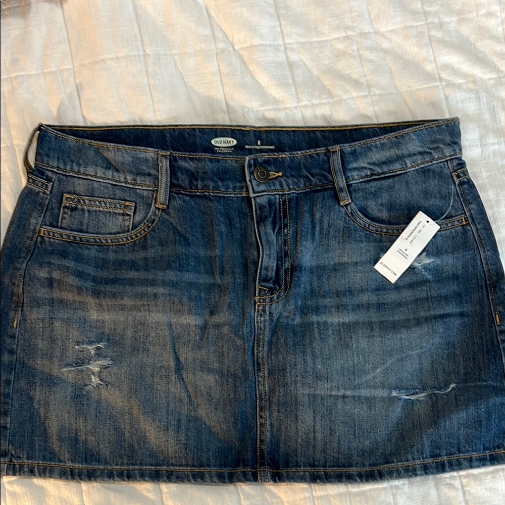 Old Navy Denim Mini Skirt NWT Sz 8